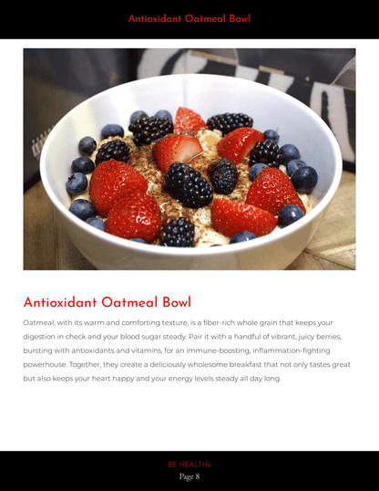 Oatmeal bowl with mixed berries